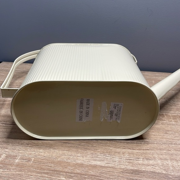 Painted Galvanized Tin Watering Can Cream Decor - Picture 5 of 9